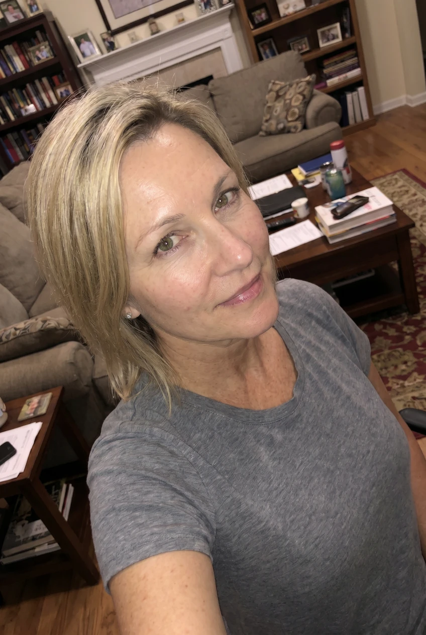 Original phone selfie before AI headshot generation