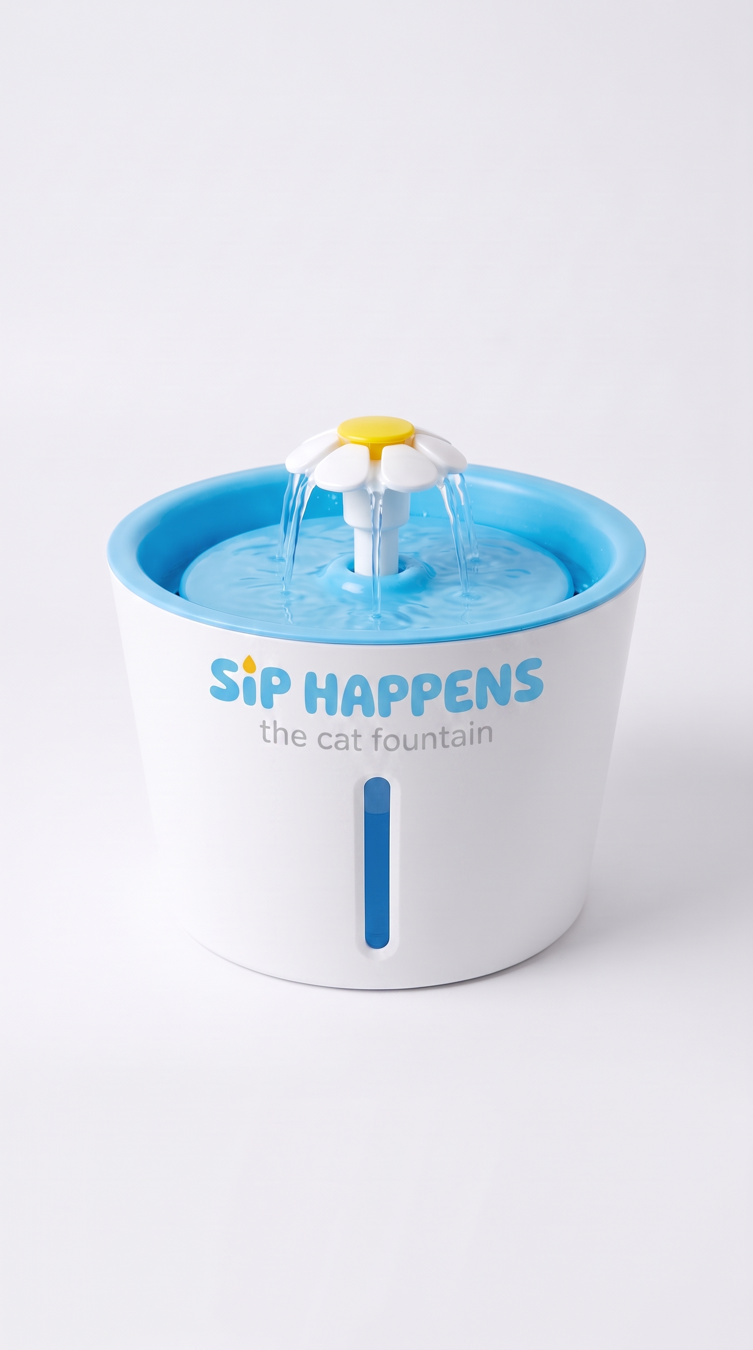 Product photo of a SIP HAPPENS cat water fountain